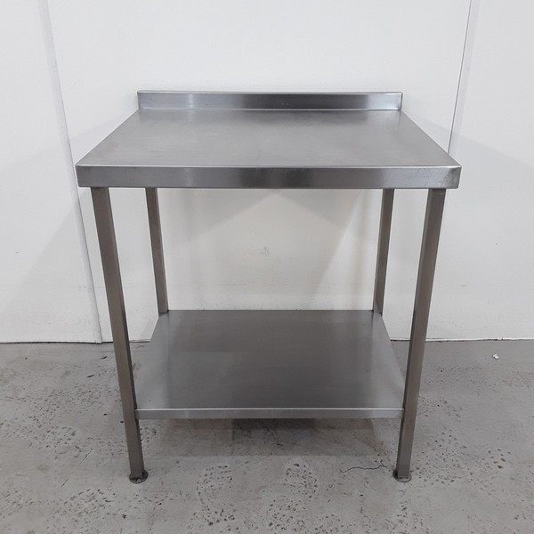 80cm x 65cm stainless steel table