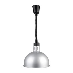 Brand New Buffalo  Retractable Dome Heat Lamp Silver Finish (D42252)