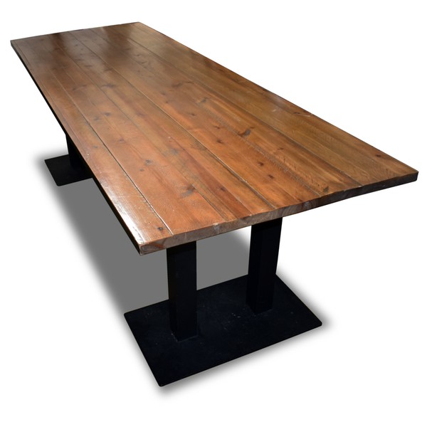 2.5m x 0.89m Plank top dining tables