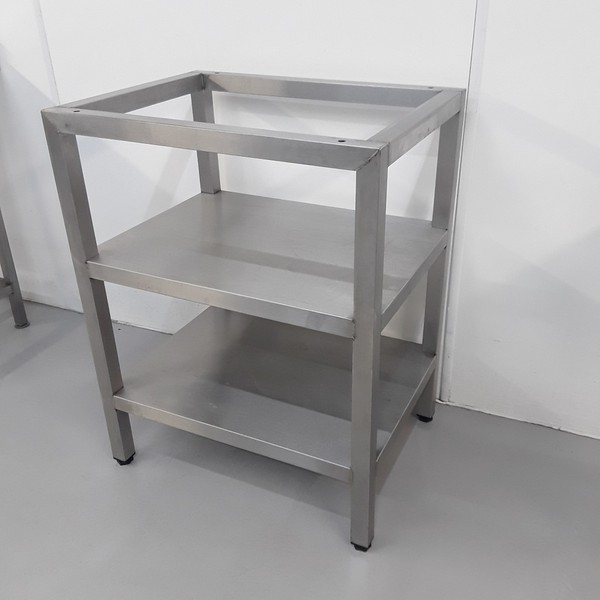 Oven stand with shelves