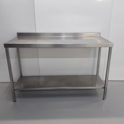1.4m x 0.6m stainless steel prep table