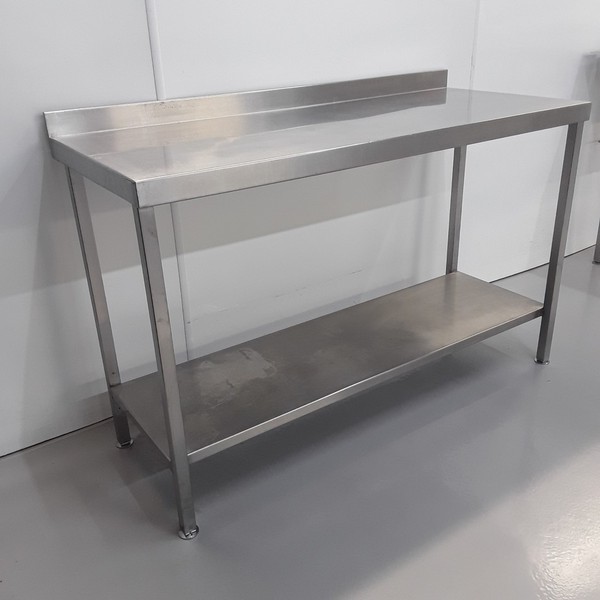 140cm x 60cm stainless steel table for sale