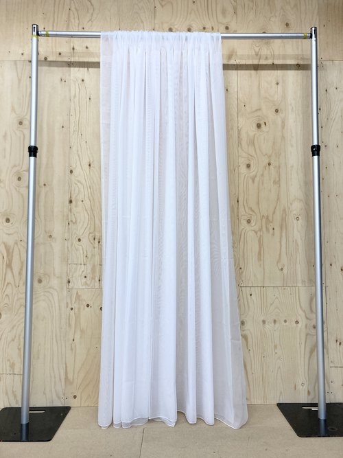 White Voile Wall Drapes 3.0m Drop White Voile Wall Drapes 3.0m Drop