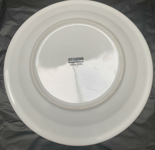 White Athena Hotelware Plates
