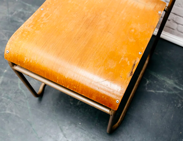 Wooden Seat of Retro Chair