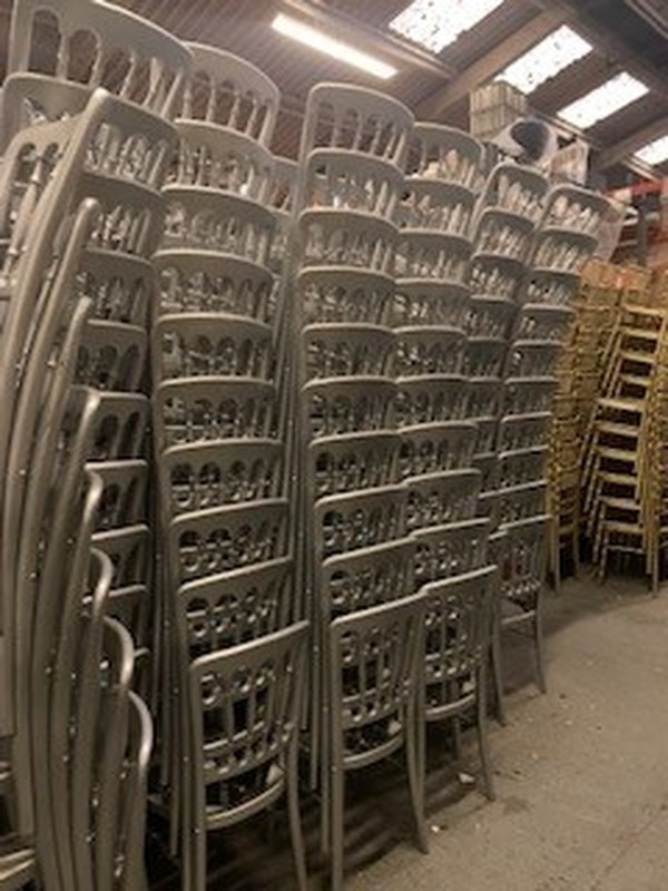 Silver Cheltenham chairs for sale