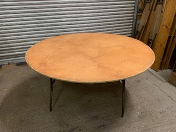 Ex hire 5ft 6" round tables for sale