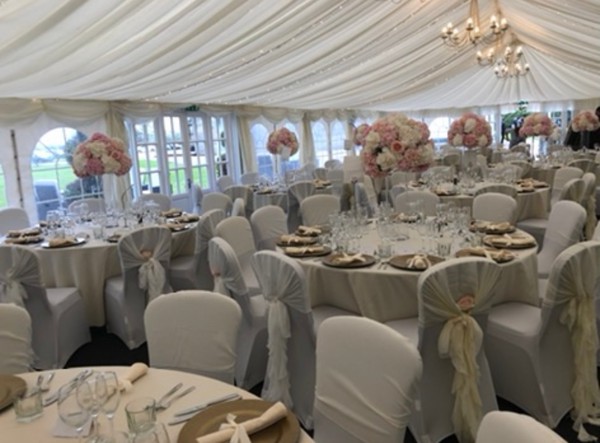 Framed marquee with Ivory lining  for sale