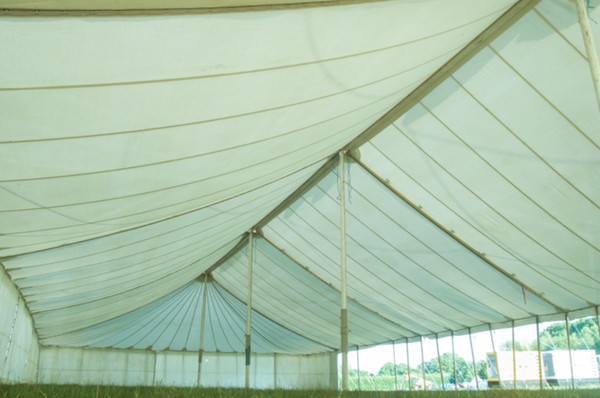 Second Hand 80x40 Traditional Canvas Pole Marquee