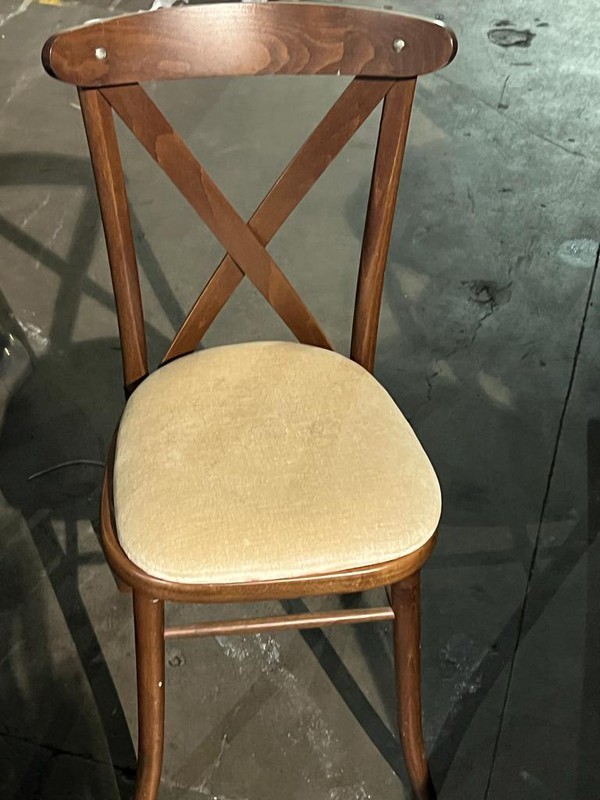 Second-hand crossbacked chairs