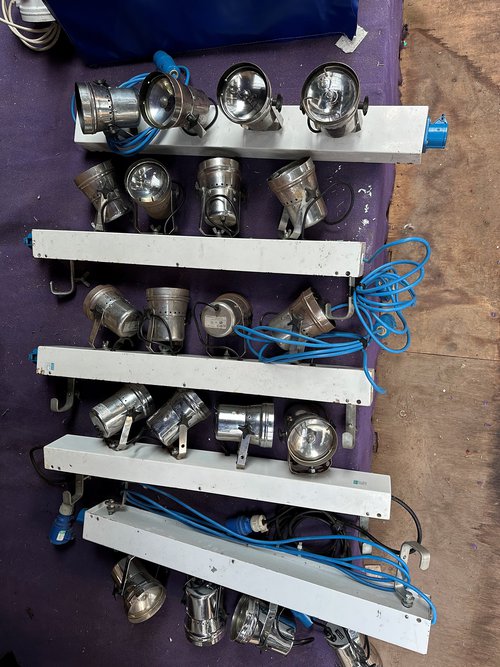 Chrome Spot Lights - Bank of Four Chrome Spot Lights - Bank of Four