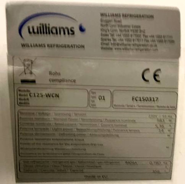Williams C125 for sale