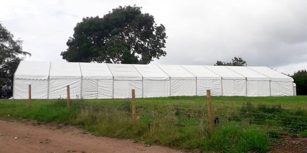 Second-hand framed marquee