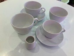 Ikea white cups and saucers