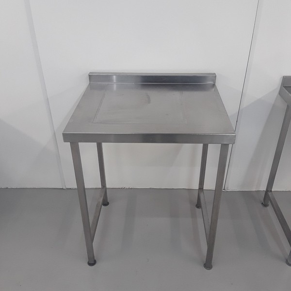 65cm x 75cm stainless steel table