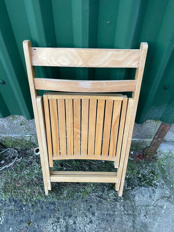 Secondhand Wooden Folding Chairs