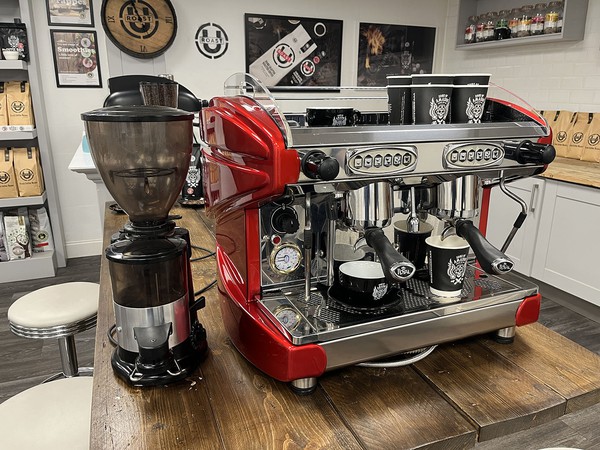 Used Royal 2 Group Compact Commercial Espresso Machine For Sale
