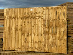 Secondhand Pressure Treated Framed Featheredge Fence Panels 6ft x 4ft For Sale