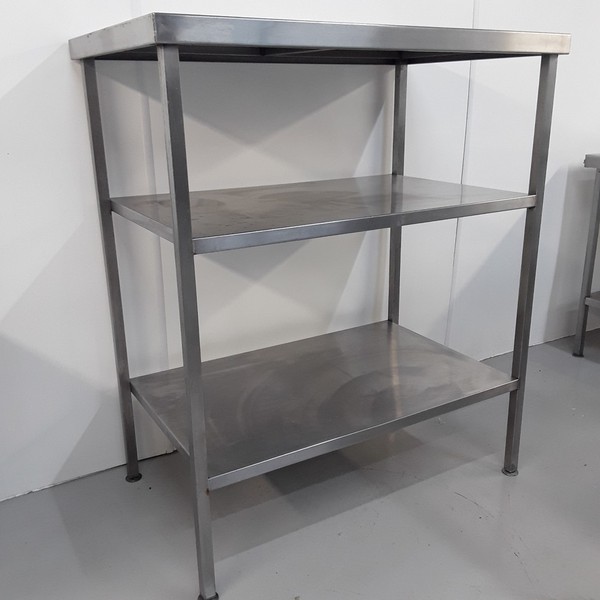Free standing kitchen shelves - stainless steel