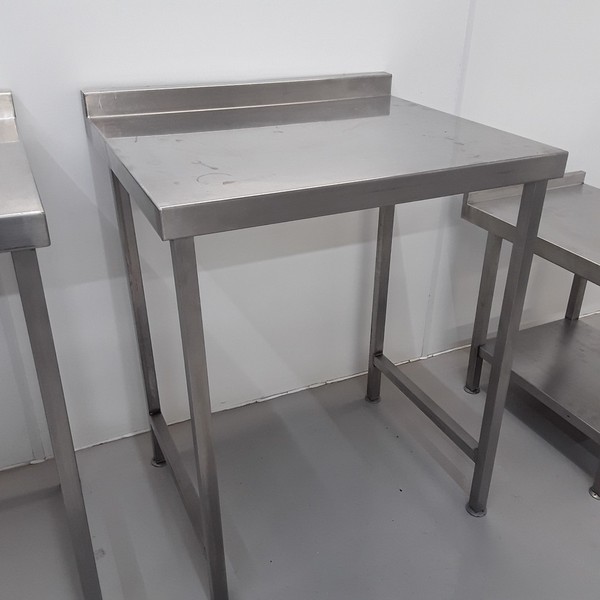 75cm x 65cm stainless steel prep table
