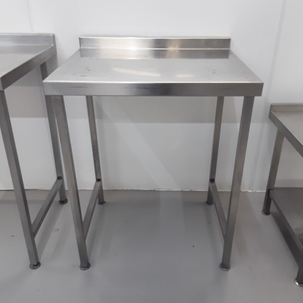 75cm x 65cm stainless steel table