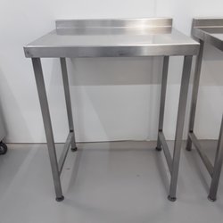 750mm x 650mm stainless steel table