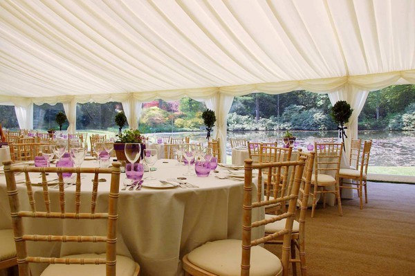 Buy Used 6m x18m Ivory marquee lining