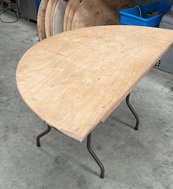 Half Moon Banqueting Tables
