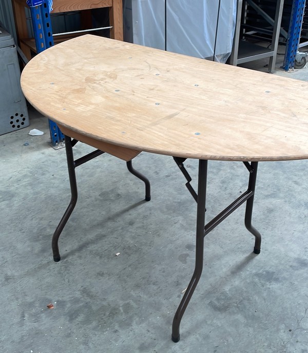 Half Moon Trestle Tables for sale