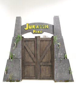 Jurassic park entranceway