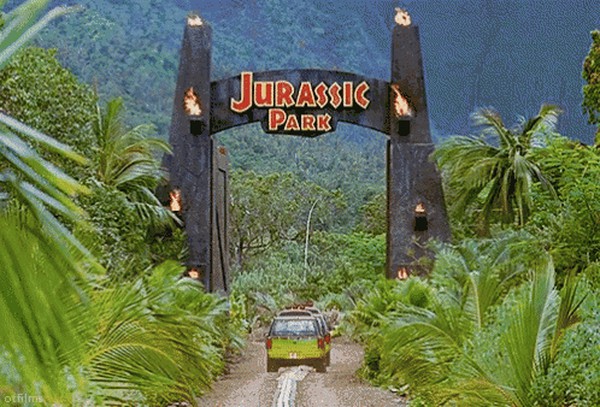 Jurassic park entrance