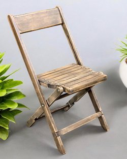 Nordic Rustic Folding Wooden Chairs