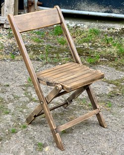 Rustic folding chairs  for sale