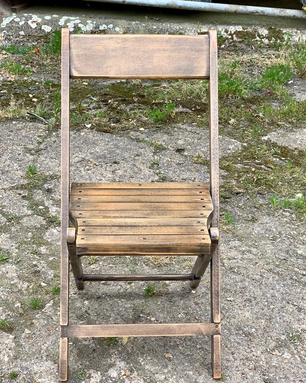 Rustic folding chairs