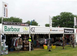 Shop marquee with banner frame 6m x 12m