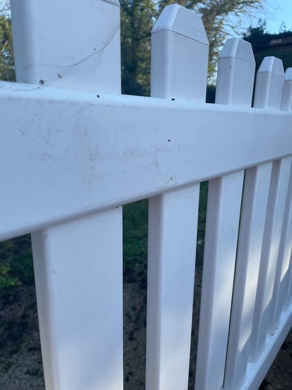 White UPVC Picket Fences for sale