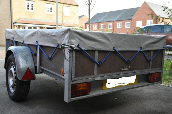Single axel unbraked trailer for sale
