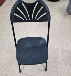 Black folding chairs for sale