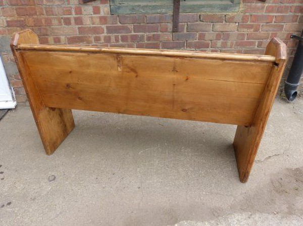 Kingston Stripped Pine Pew Bench for sale