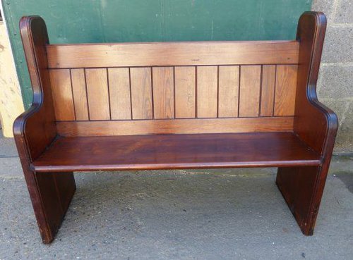 Yorkshire Church Pew Pitch Pine Dark Golden Brown Yorkshire Church Pew Pitch Pine Dark Golden Brown