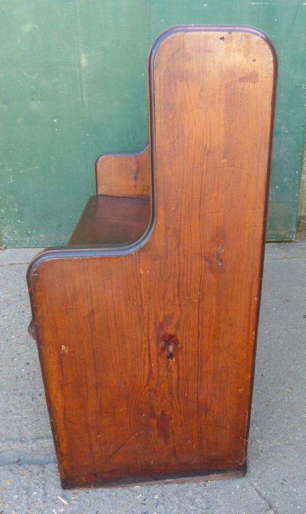 Yorkshire Church Pew Pitch Pine Dark Golden Brown for sale