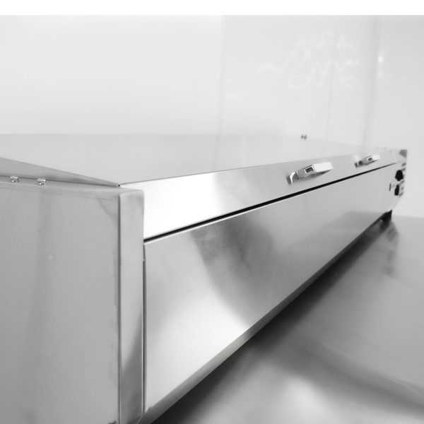Stainless steel counter top toppings chiller