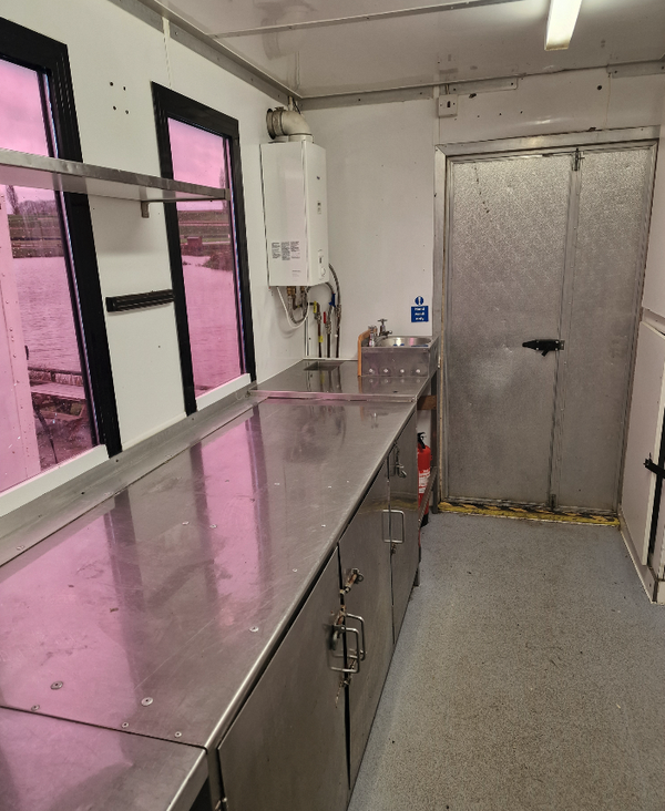 Articulated trailer kitchen and accommodation