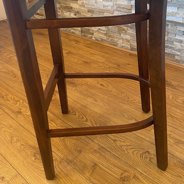 Faux Leather Wooden Bar Stool Chair for sale