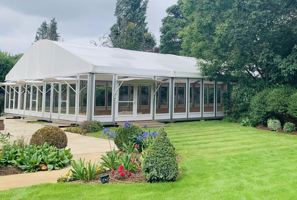 Roder HTS 15m x 40m Marquee with Glass Walls