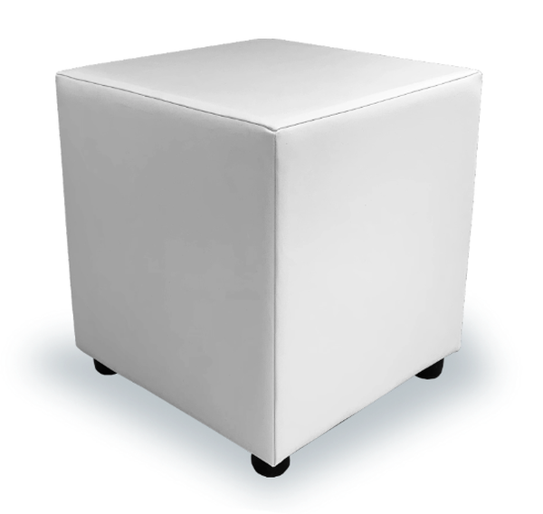 White cube footstool