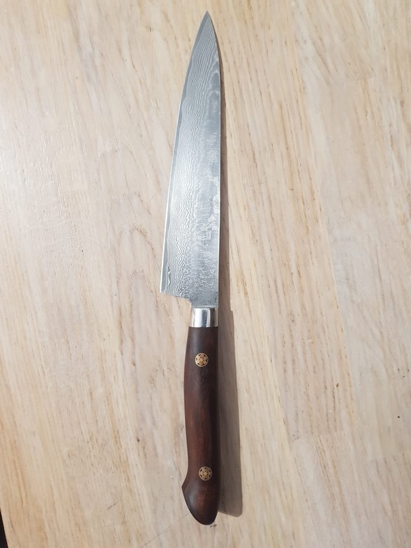 Used damascus steel knife
