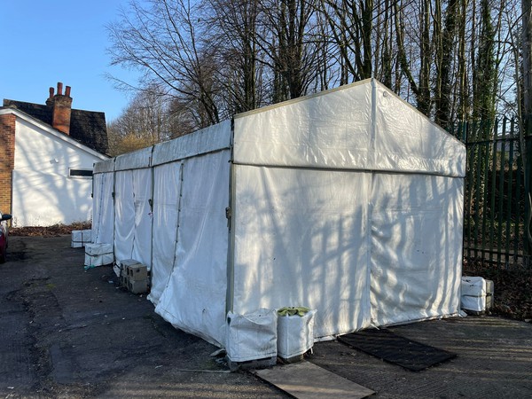 Small storage marquee