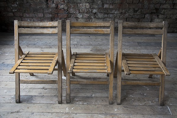 Folding vintage chairs
