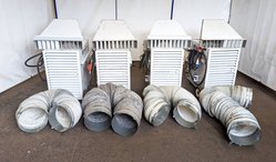 4x LB White marquee heaters for sale